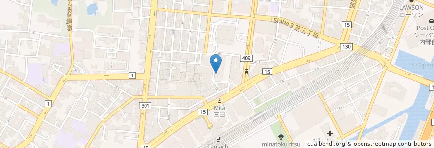 Mapa de ubicacion de Shiba Daycare Center en Japan, Tokyo, Minato.