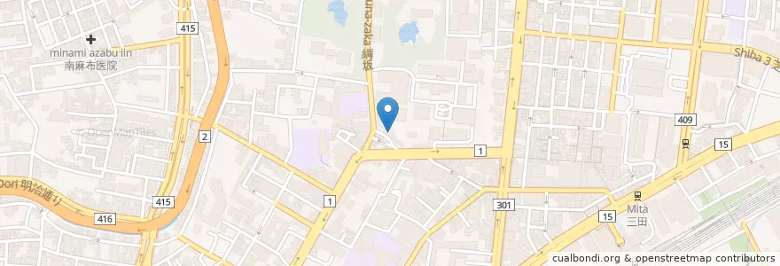 Mapa de ubicacion de 芝消防署三田出張所 en Japan, Tokio, 港区.