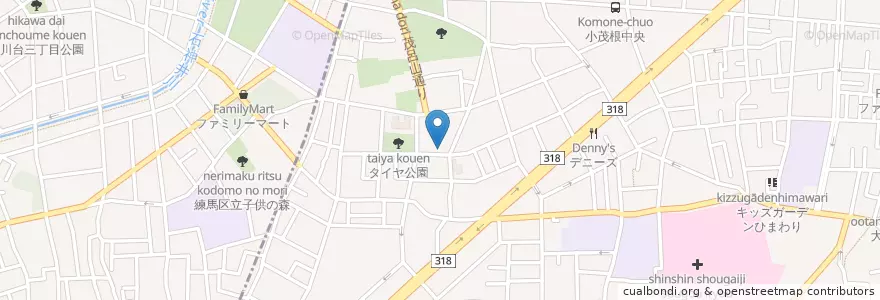 Mapa de ubicacion de 茂呂塾保育園 en Japón, Tokio, Itabashi, Nerima.