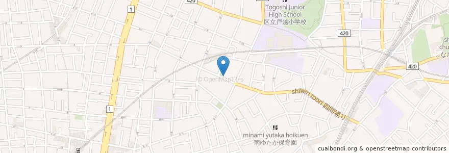 Mapa de ubicacion de 荏原消防署戸越出張所 en Japonya, 東京都, 品川区.