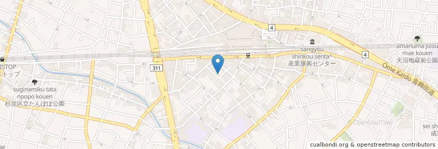 Mapa de ubicacion de 荻窪北児童館 en Japan, 東京都, 杉並区.