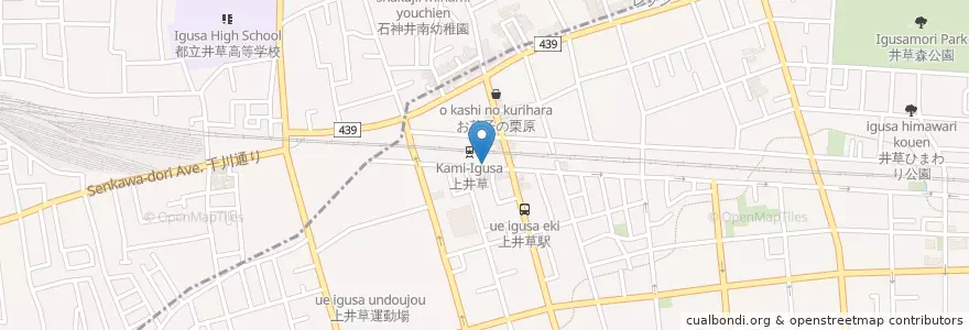 Mapa de ubicacion de 荻窪警察署上井草駅前交番 en ژاپن, 東京都, 練馬区.