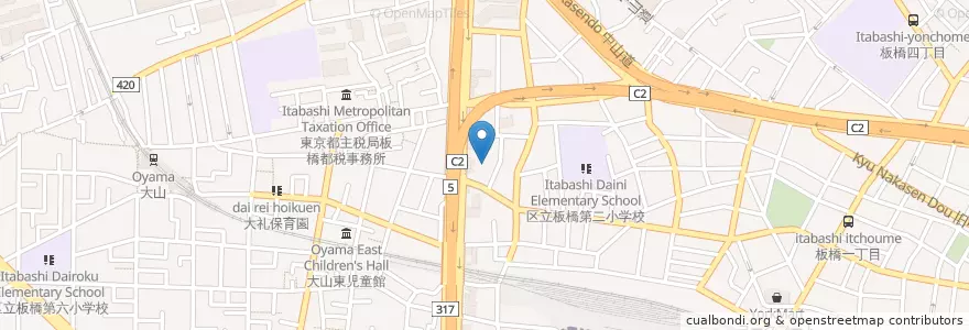 Mapa de ubicacion de 落合幼稚園 en 日本, 東京都, 板橋区.