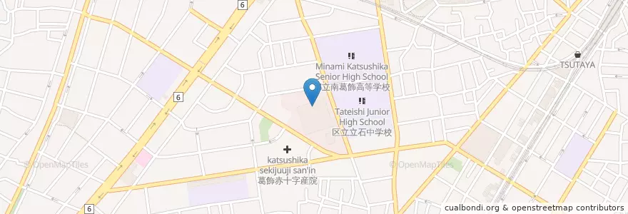 Mapa de ubicacion de 葛飾区役所 en Japan, 東京都, 葛飾区.