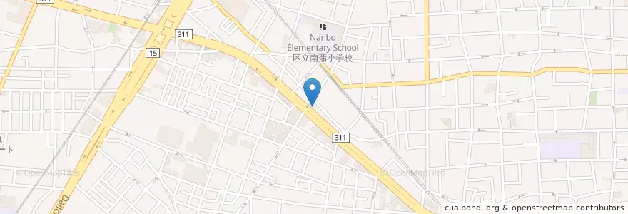 Mapa de ubicacion de 蒲田警察署日の出交番 en Japan, Tokio, 大田区.