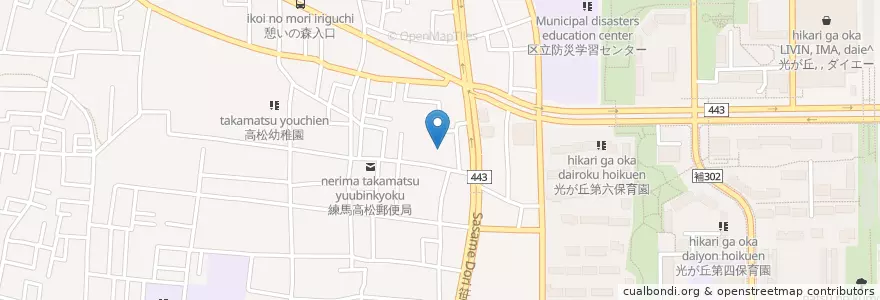 Mapa de ubicacion de 蒼生会高松病院 en Japon, Tokyo, 練馬区.