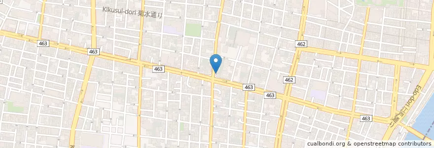 Mapa de ubicacion de 蔵前警察署 田原町交番 en Japan, Tokio, 台東区.