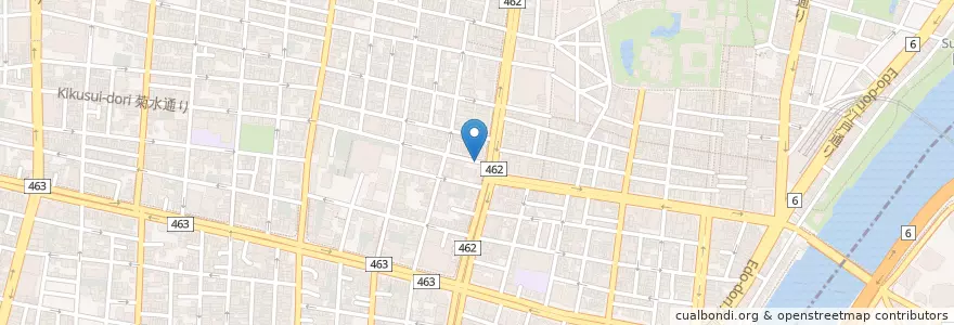 Mapa de ubicacion de 蔵前警察署菊屋橋交番 en Japão, Tóquio, 台東区.