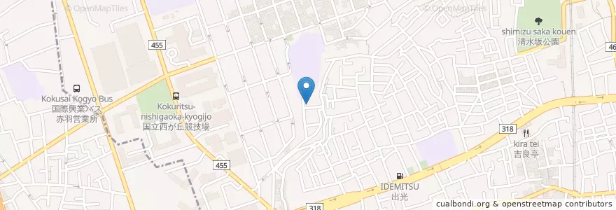 Mapa de ubicacion de 西が丘児童館 en 日本, 东京都/東京都, 北区.