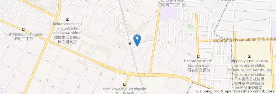 Mapa de ubicacion de 西国立保育園 en Япония, Токио, Татикава, Кунитати.