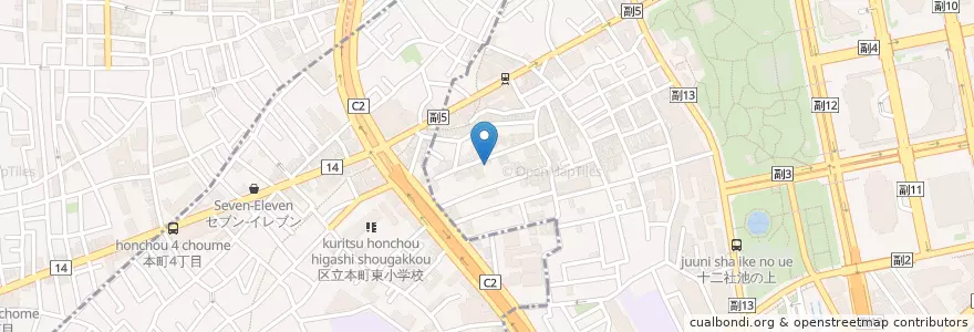 Mapa de ubicacion de 西新宿児童館 en 日本, 東京都, 渋谷区.