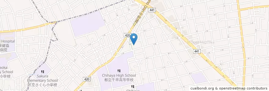 Mapa de ubicacion de 要町保育園 en Japão, Tóquio.