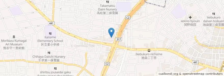 Mapa de ubicacion de 要町病院 en Japão, Tóquio, 豊島区.