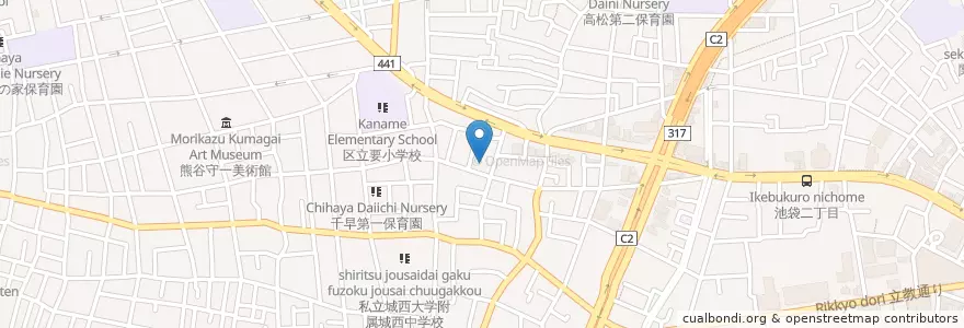 Mapa de ubicacion de 要町第一児童館 en Japan, Tokio, 豊島区.