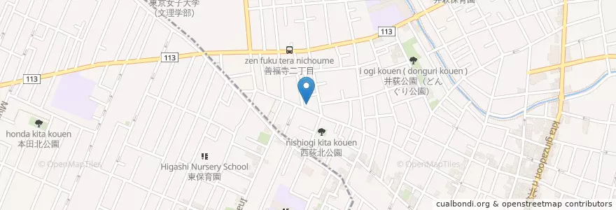 Mapa de ubicacion de 杉並病院 en اليابان, 東京都, 杉並区.