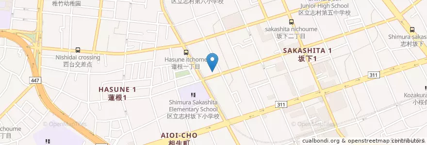 Mapa de ubicacion de 誠志会病院 en اليابان, 東京都, 板橋区.