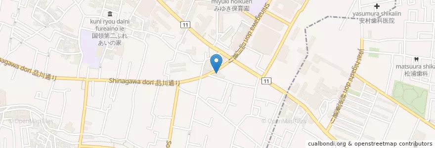 Mapa de ubicacion de 調布消防署国領出張所 en Japón, Tokio, Chofu.