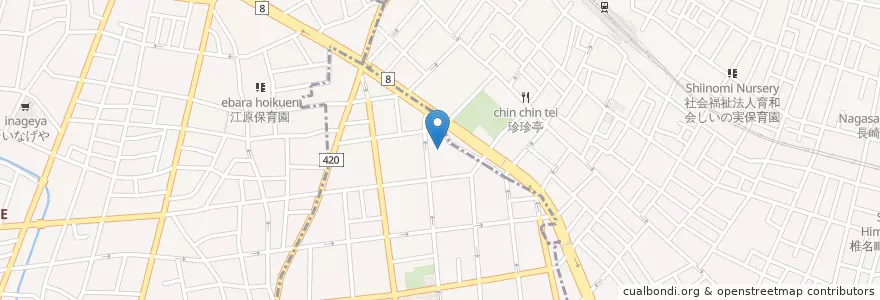 Mapa de ubicacion de 豊多摩幼稚園 en اليابان, 東京都, 新宿区.