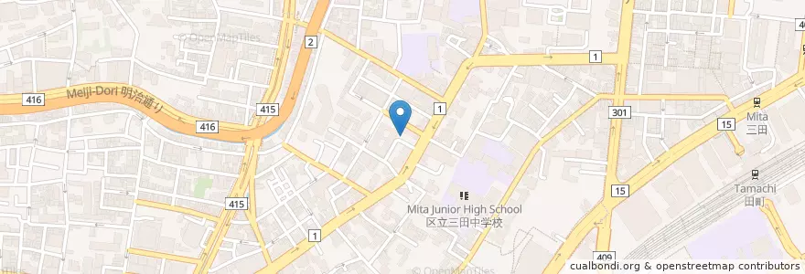 Mapa de ubicacion de 豊岡児童館 en Япония, Токио, Минато.