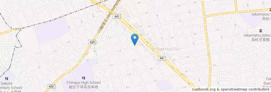Mapa de ubicacion de 豊島千川駅前郵便局 en Jepun, 東京都.