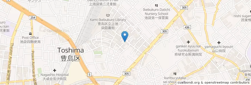 Mapa de ubicacion de 東部子ども家庭支援センター en Japón, Tokio, Toshima.