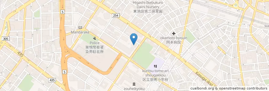 Mapa de ubicacion de 豊島消防署 en Giappone, Tokyo, Toshima.