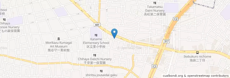 Mapa de ubicacion de 豊島要町一郵便局 en Japão, Tóquio, 豊島区.