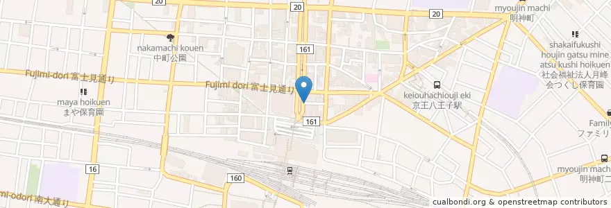 Mapa de ubicacion de 豊泉胃腸科外科病院 en Japan, 東京都, 八王子市.