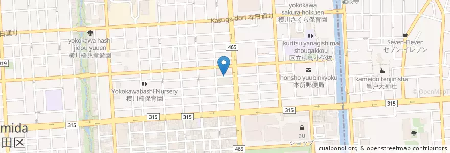Mapa de ubicacion de 賛育会病院 en 일본, 도쿄도, 墨田区.