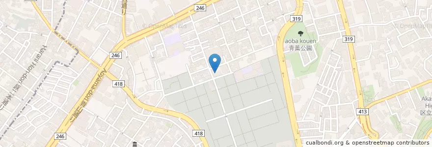Mapa de ubicacion de 赤坂消防署 en Giappone, Tokyo, Minato.