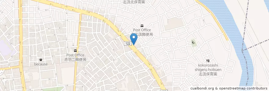 Mapa de ubicacion de 赤羽警察署 志茂四丁目交番 en 日本, 东京都/東京都, 北区.