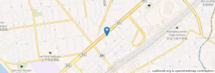 Mapa de ubicacion de 道園会東京松永病院 en Japon, Tokyo, 葛飾区.
