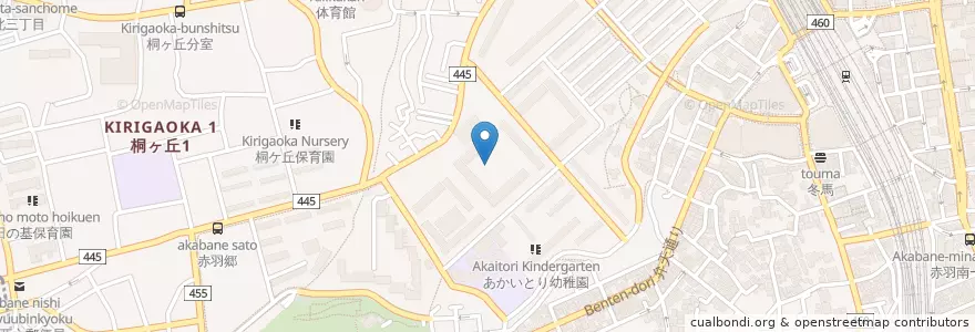 Mapa de ubicacion de 都市再生機構東京都心支社赤羽台整備事務所 en ژاپن, 東京都, 北区.