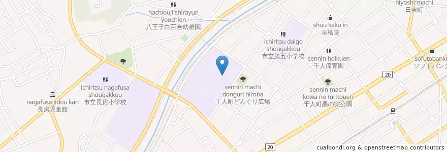 Mapa de ubicacion de 東京都立八王子桑志高等学校 en Япония, Токио, Хатиодзи.