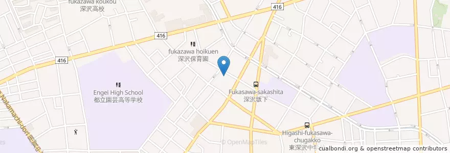 Mapa de ubicacion de 長谷川病院 en Giappone, Tokyo, 世田谷区.