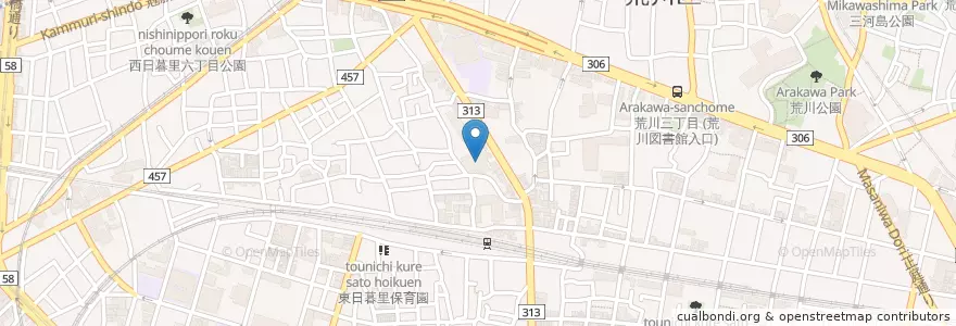 Mapa de ubicacion de 関川病院 en Japon, Tokyo.
