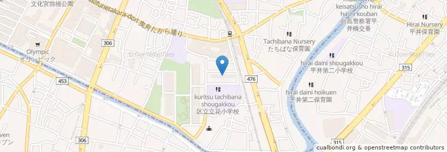 Mapa de ubicacion de 関東地方整備局東京第二営繕事務所 en Japon, Tokyo, 墨田区.