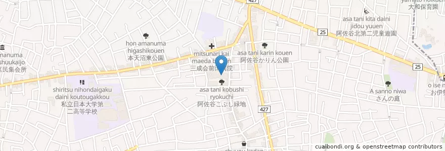 Mapa de ubicacion de 阿佐谷保育園 en Japan, Tokyo, Suginami.