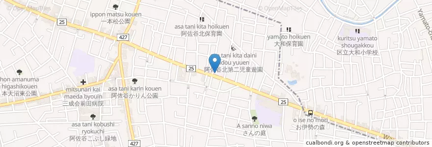 Mapa de ubicacion de 阿佐谷北六郵便局 en Japan, 東京都, 杉並区.