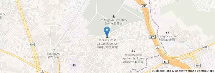 Mapa de ubicacion de 雑司が谷児童館 en Япония, Токио, Тосима.