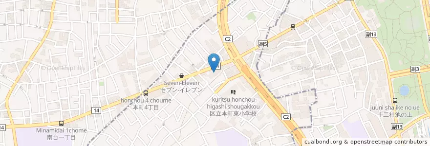 Mapa de ubicacion de 雙立会雙立病院 en Japan, Tokio, 渋谷区.