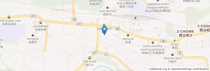 Mapa de ubicacion de 青梅福祉会 青梅保育園 en Japón, Tokio, Ome.
