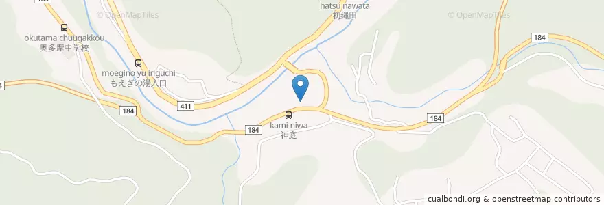 Mapa de ubicacion de 青梅警察署海沢駐在所 en Giappone, Tokyo, 西多摩郡, 奥多摩町.