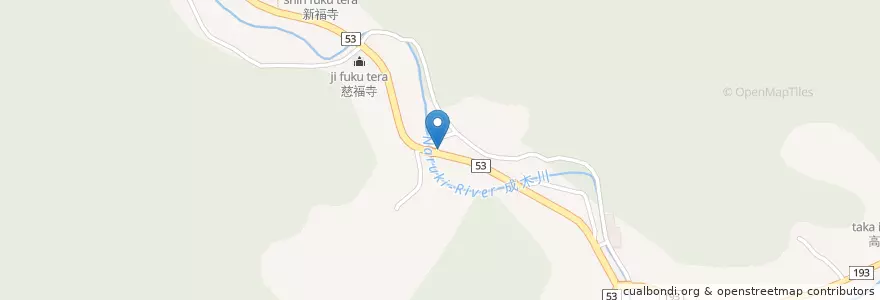 Mapa de ubicacion de 青梅警察署西成木駐在所 en Japon, Tokyo, 青梅市.