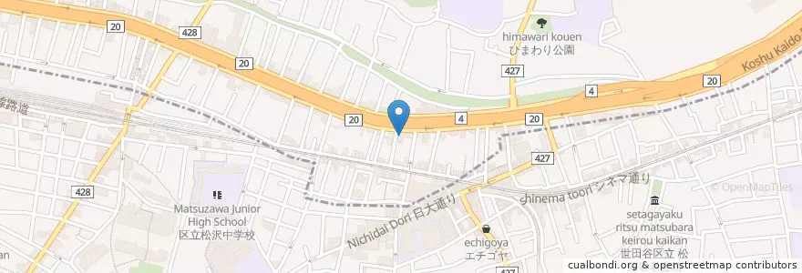 Mapa de ubicacion de 高井戸警察署下高井戸交番 en Japonya, 東京都, 杉並区.