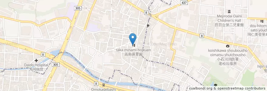 Mapa de ubicacion de 高南保育園 en 日本, 東京都, 豊島区, 新宿区.