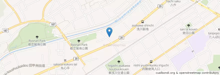 Mapa de ubicacion de 高尾警察署 en 日本, 東京都, 八王子市.