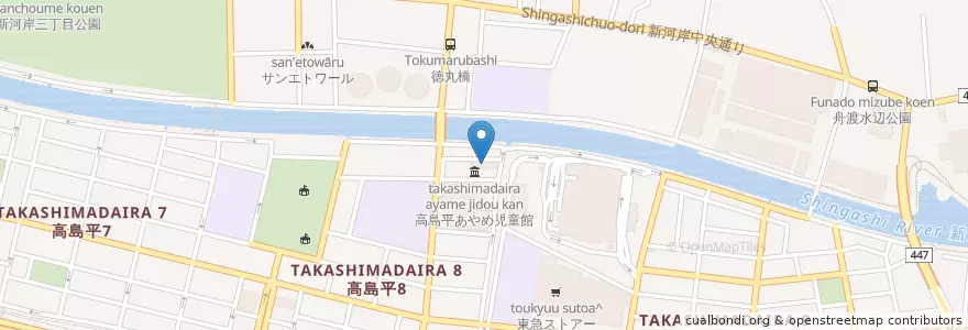 Mapa de ubicacion de Takashimadaira Ayame Nursery en Japan, Tokyo, Itabashi.