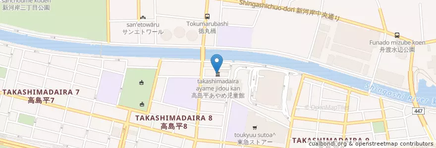 Mapa de ubicacion de Children's Hall en Japan, Tokyo, Itabashi.