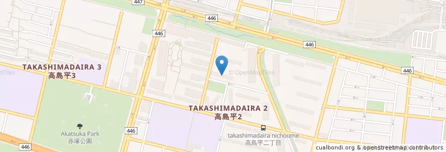 Mapa de ubicacion de 高島平けやき保育園 en Japan, 東京都, 板橋区.